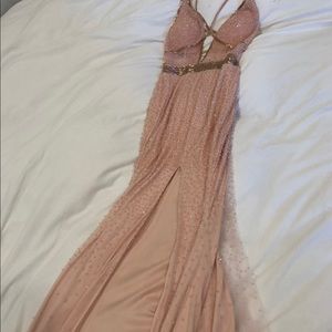 Jovani dress style 60404 in blush ball gown and prom dress